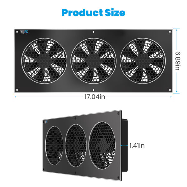 Aitecac 18-Inch 156 CFM Cabinet Exhaust Fan with Speed Controller for Cooling Systems | Aircraft S18 - Image 6