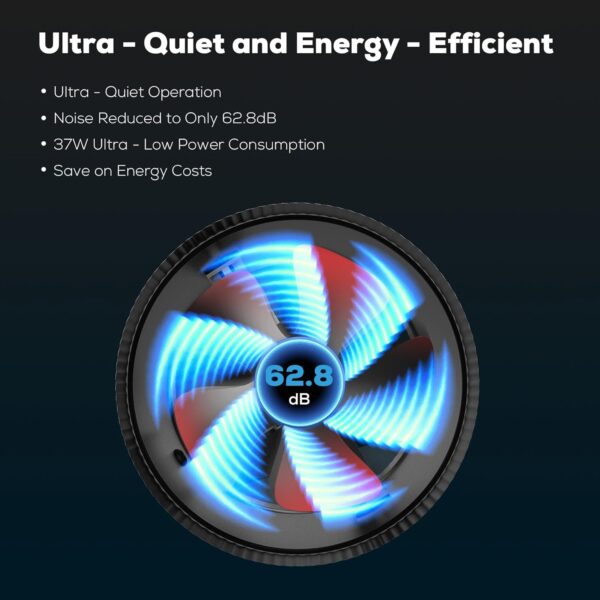 AITECAC 6" Inline Duct Fan with Speed Controller - 282 CFM High Airflow for Grow Tents Ventilation Exhaust - Image 4