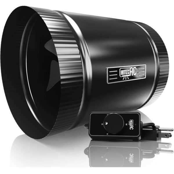 AITECAC 6" Inline Duct Fan with Speed Controller - 282 CFM High Airflow for Grow Tents Ventilation Exhaust - Image 9