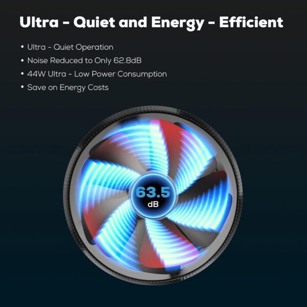 AITECAC 8" Inline Duct Fan with Speed Controller – 420 CFM High Airflow, Ultra-Quiet 63.5 dB for Grow Tents - Image 5
