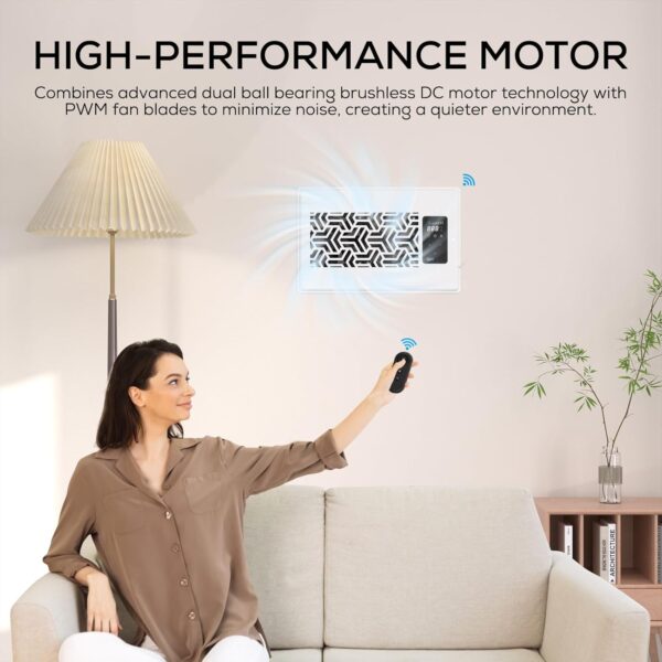 AITECAC T6-10F | 4"x10" Quiet Register Booster Fan - Energy Efficient HVAC Vent Booster Fan for Enhanced Home Airflow - Image 8