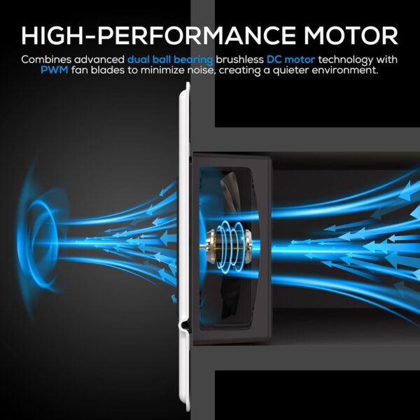 AITECAC T6-10F | 4"x10" Quiet Register Booster Fan - Energy Efficient HVAC Vent Booster Fan for Enhanced Home Airflow - Image 6