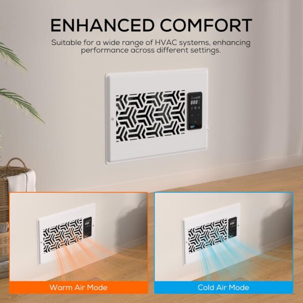 AITECAC T6-10F | 4"x10" Quiet Register Booster Fan - Energy Efficient HVAC Vent Booster Fan for Enhanced Home Airflow - Image 9