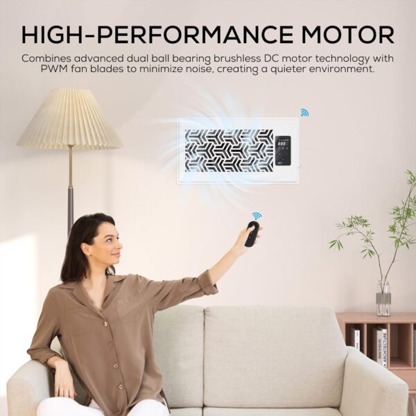 AITECAC T6-12F | 6x12 Quiet Register Booster Fan - Energy Efficient HVAC Vent Booster Fan for Enhanced Home Airflow - Image 8